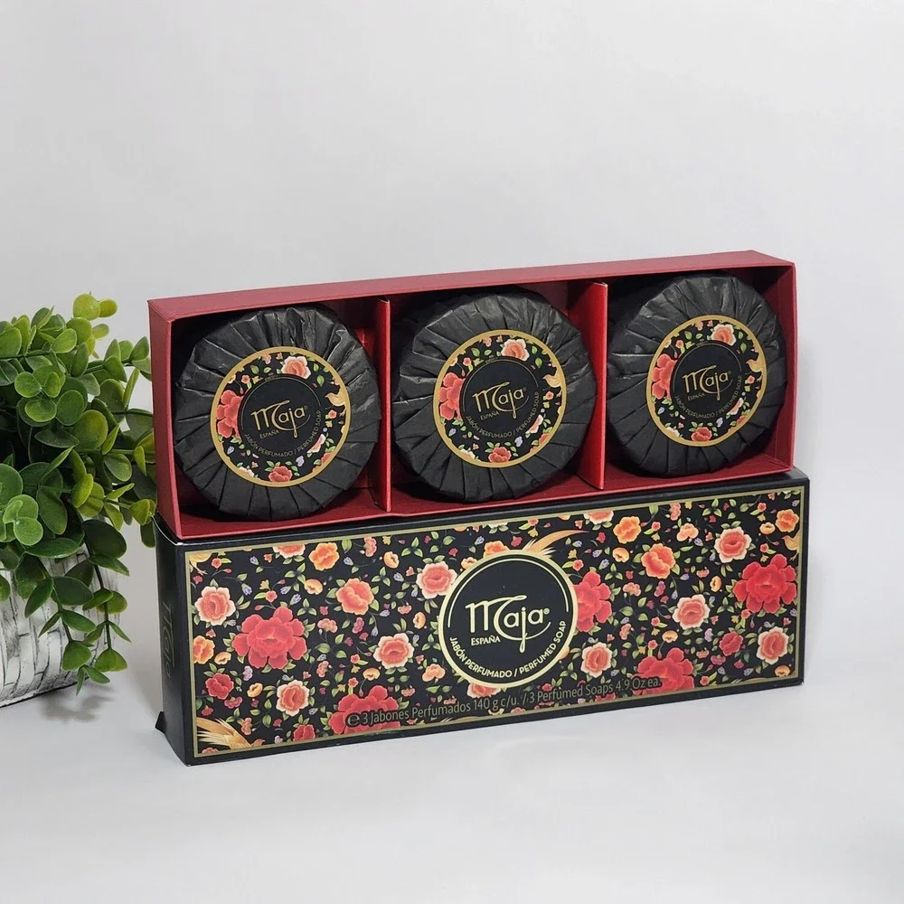 Maja Bath Soap Gift Box ~ 3 x 4.9 oz each ~ Classic Scent - Aroma Clasico